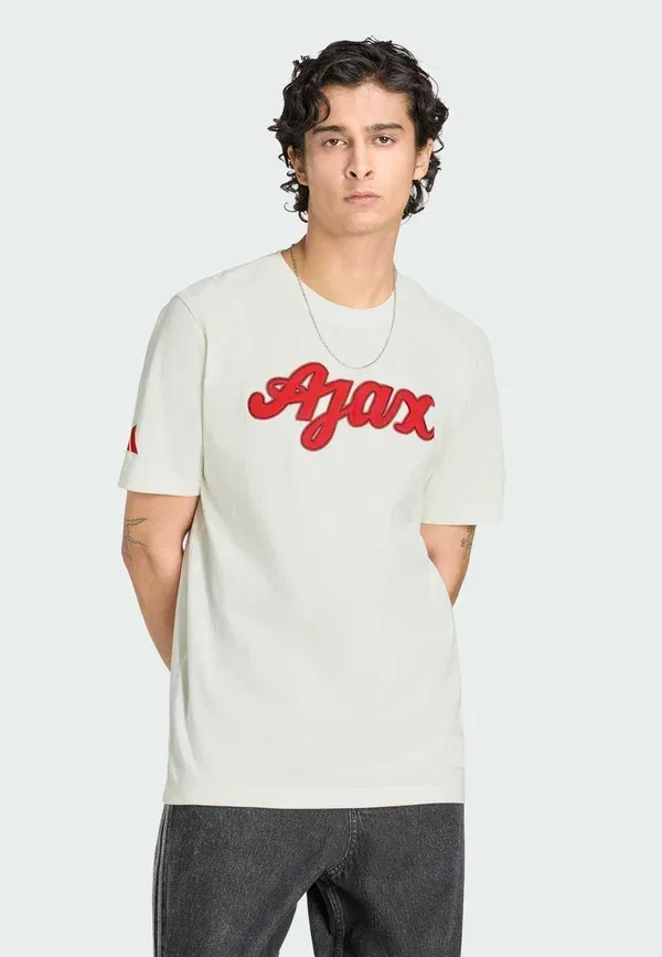 Футболка Ajax Amsterdam Club Wear Adidas Performance, цвет бежевый