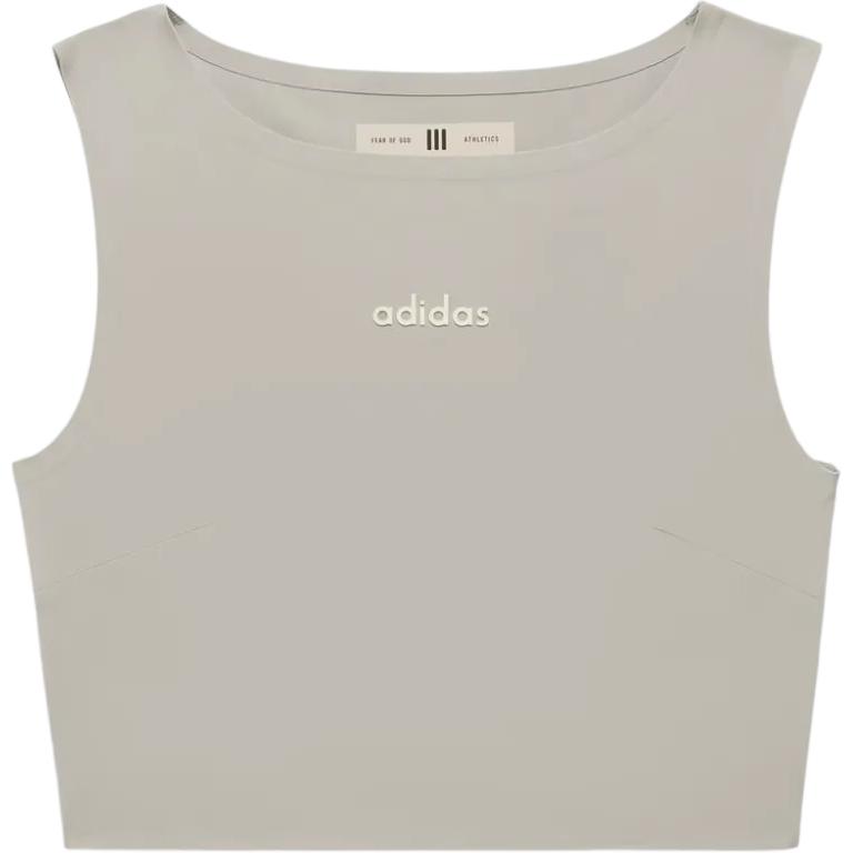 Топ-кроп Fear Of God Athletics женский Sesame Adidas, бежевый — фото 2