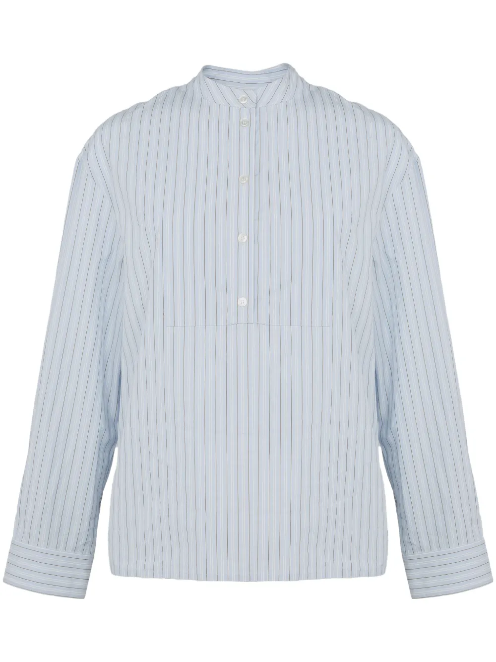 

Поплиновая блузка в полоску YVES SALOMON, синий