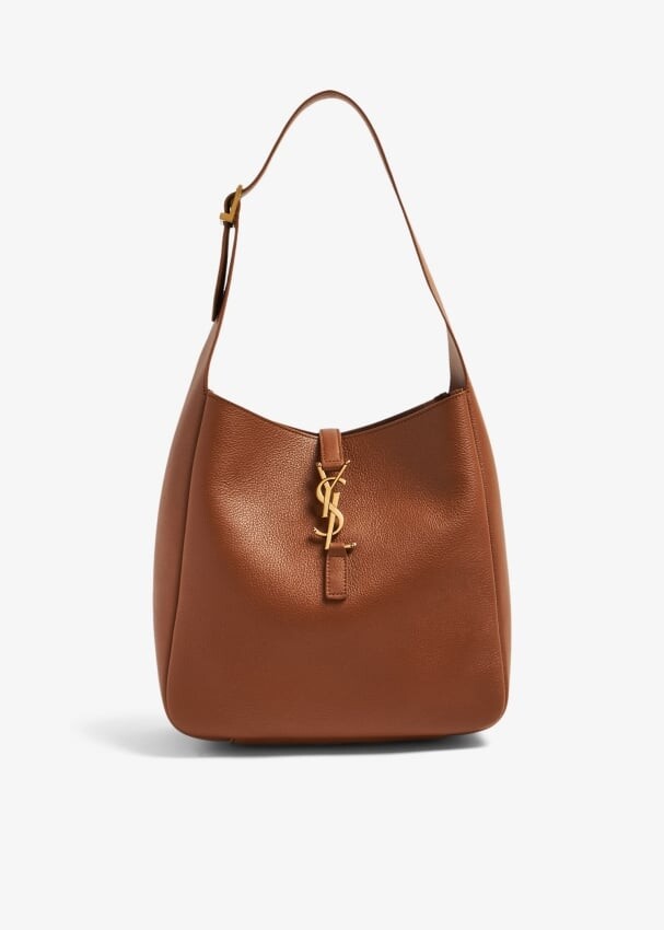 

Сумка Saint Laurent Le 5 À 7 Soft Small Hobo, коричневый
