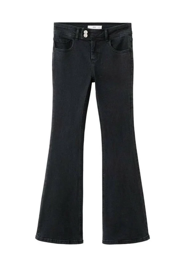 Подростковые расклешенные джинсы Mango Kids, Black Denim — фото 4