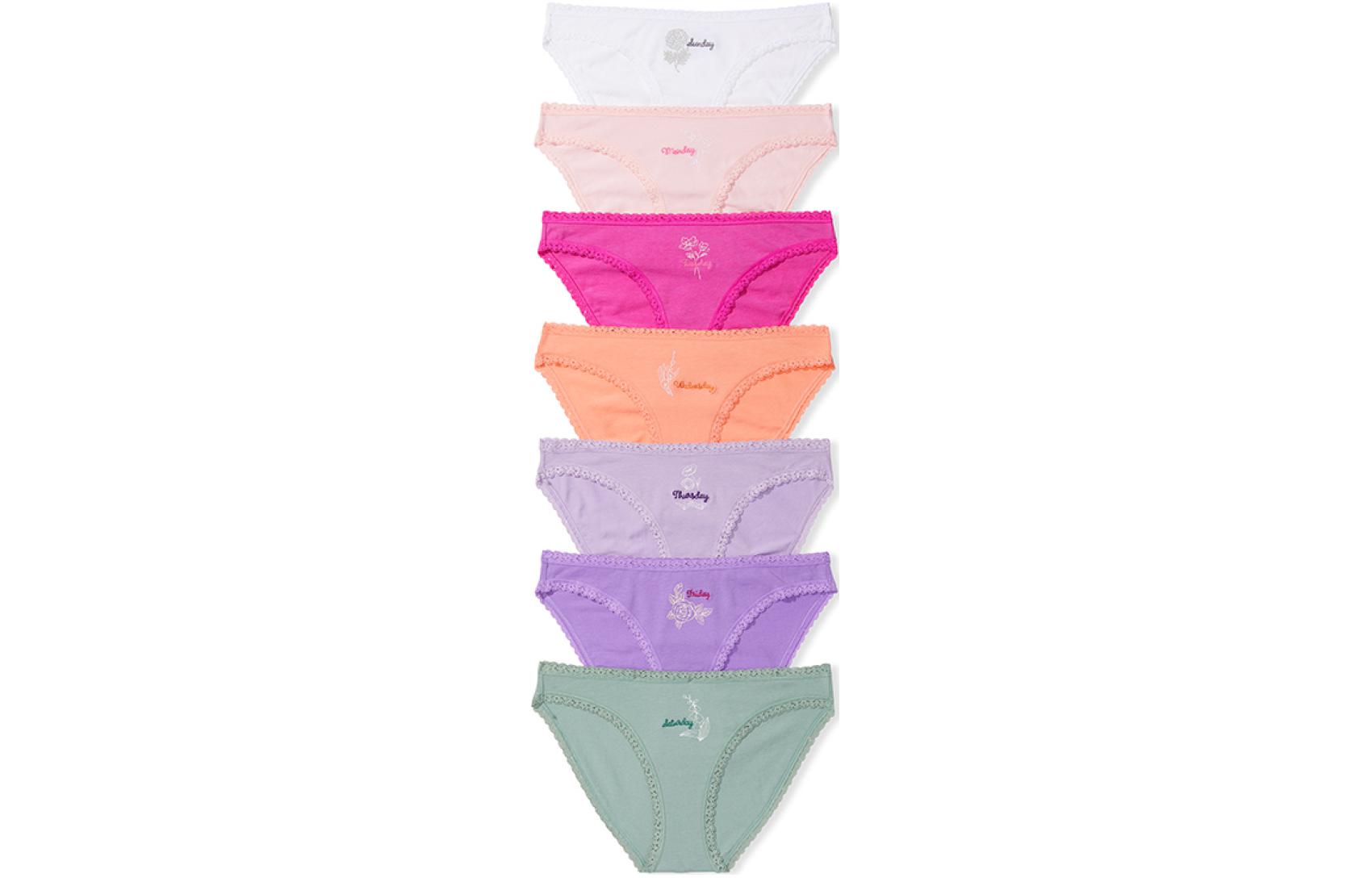 

Женские трусики 7 штук набор ассорти цветов Victoria's Secret, 7 Pack (Mixed Color)