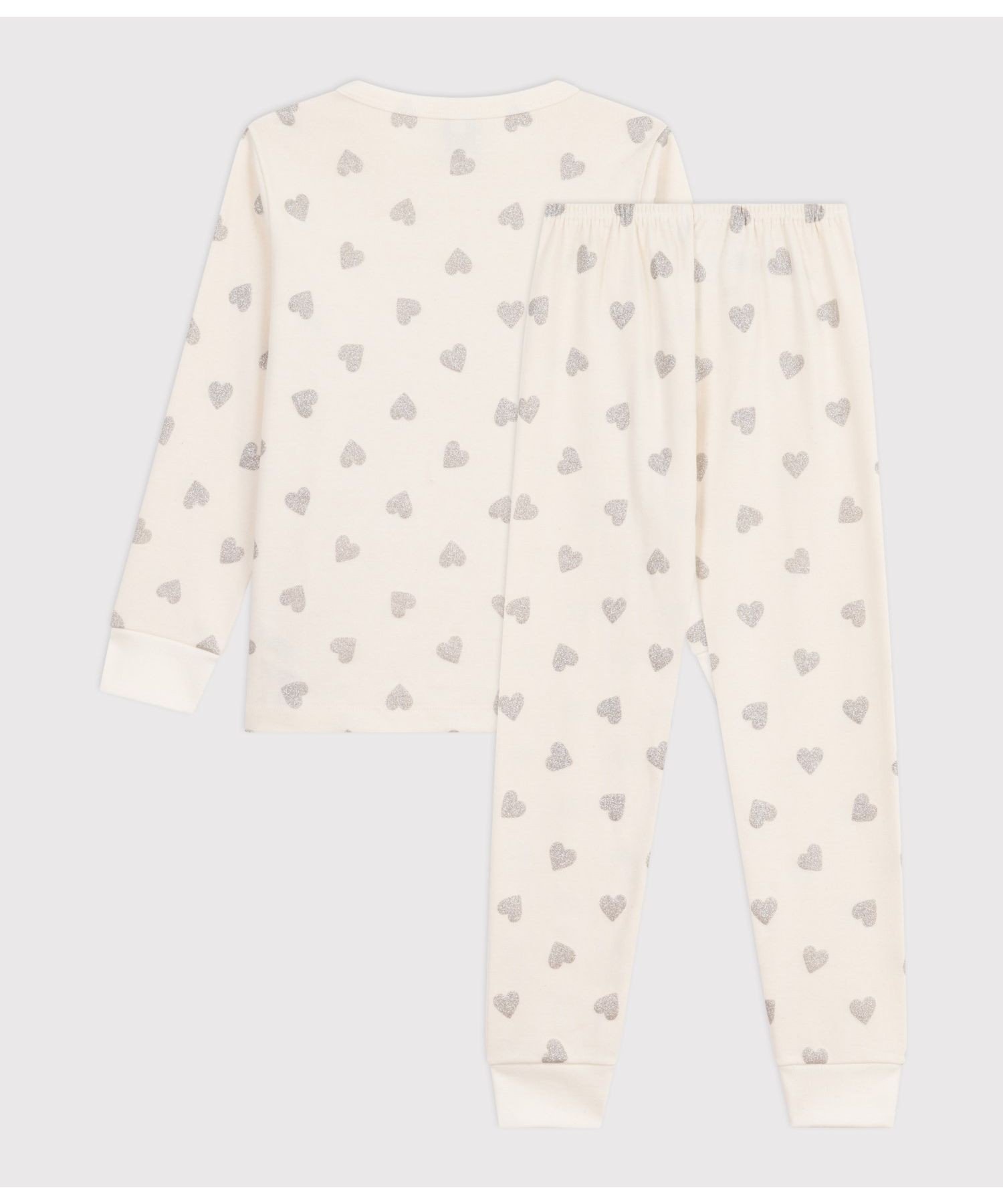 Пижама PETIT BATEAU, Off-white/gray — фото 3