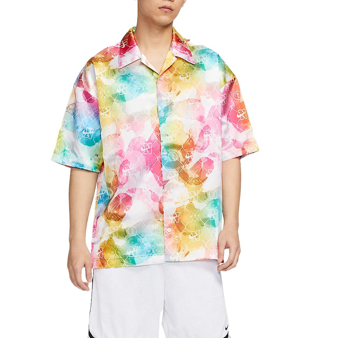 Nike Рубашка Dri Fit мужская прозрачная розовая — фото 3