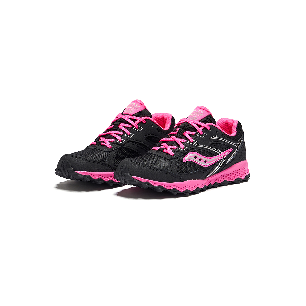 Cohesion TR14 Lace Big Kid 'Black Pink' Saucony, черный/розовый — фото 4