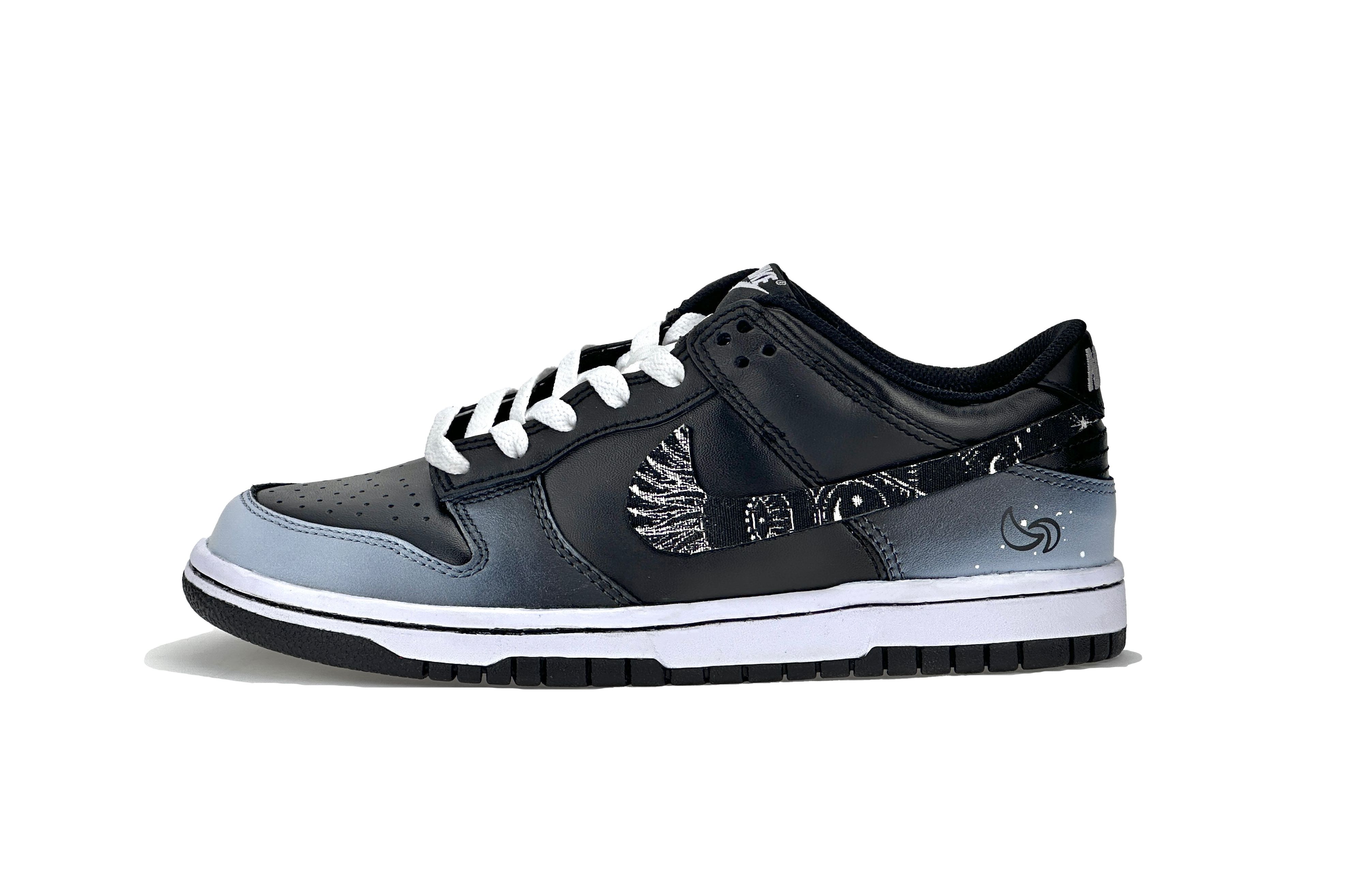 

Кроссовки Nike Dunk Skateboard Shoes Women's Low-Top White, черный