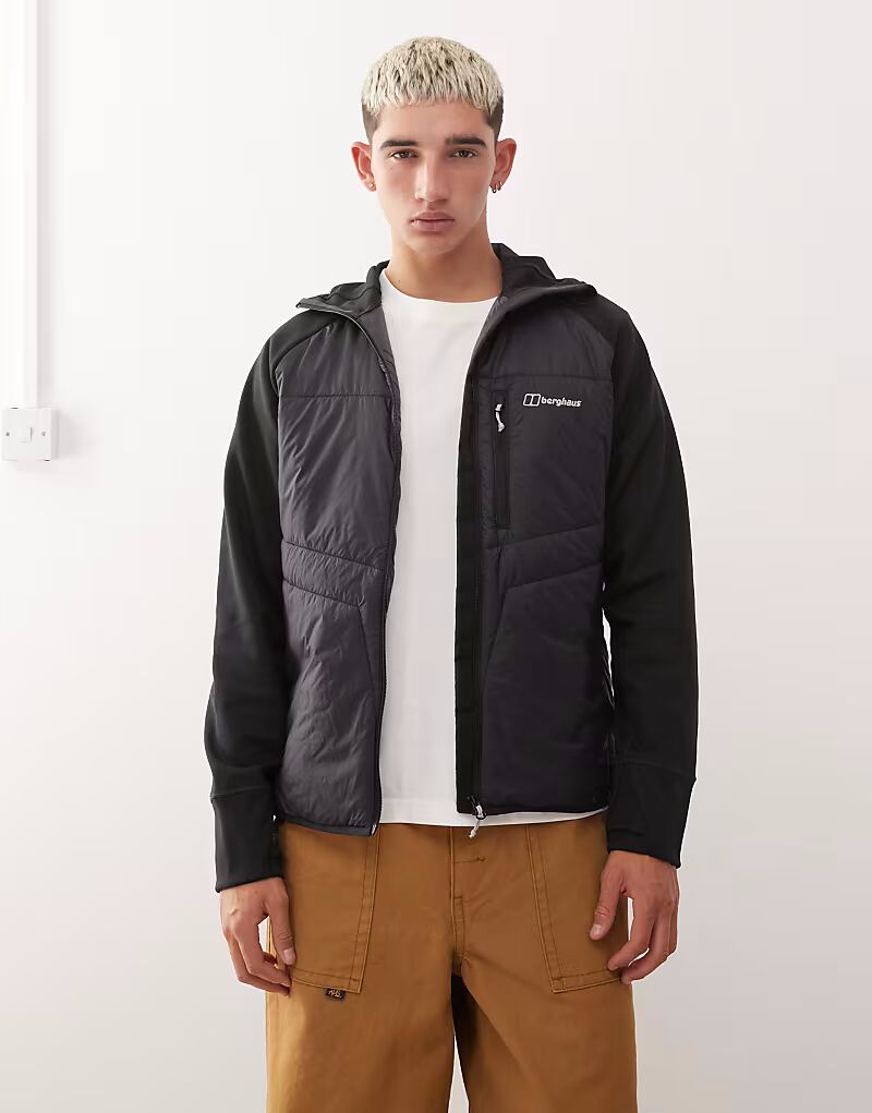 

Мужская гибридная куртка с капюшоном Jacket черного цвета Berghaus