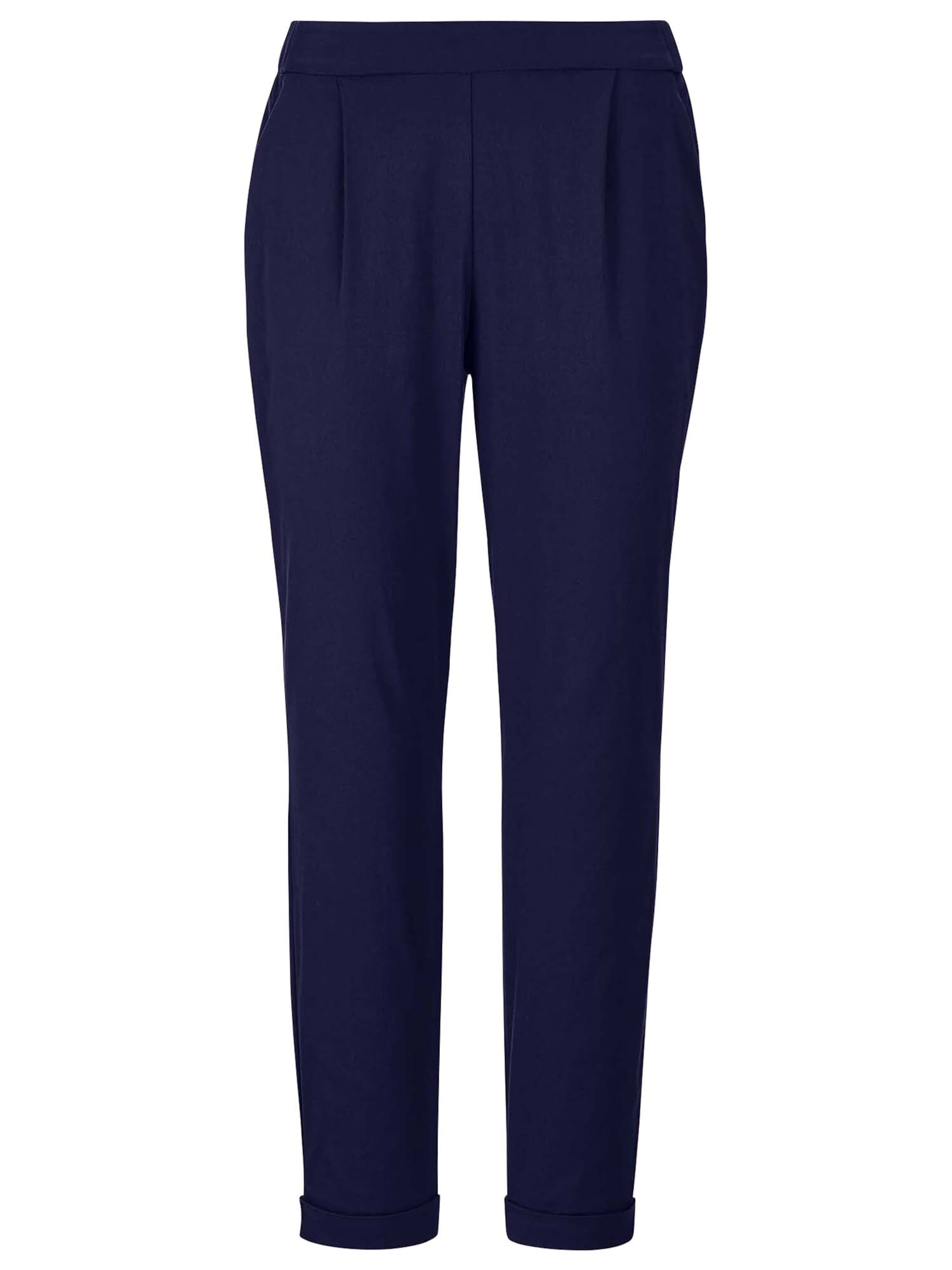 

MADELEINE Брюки с зауженным кроем и складками спереди в цвете Night Blue