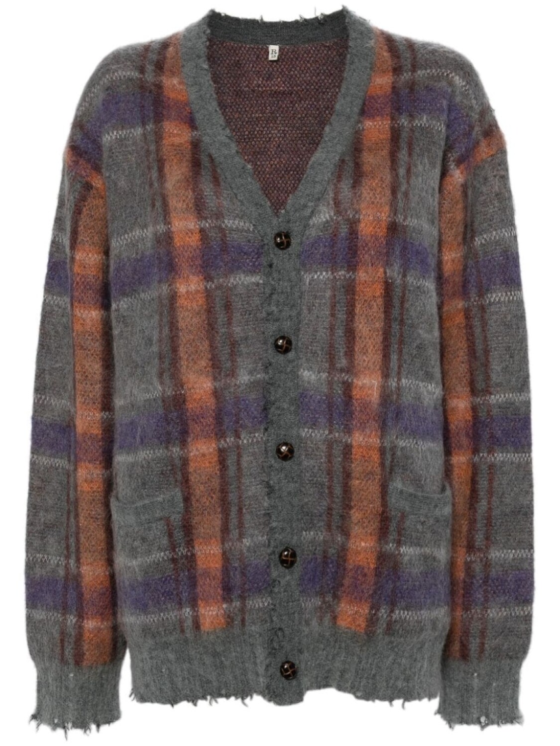 

Кардиган свободного кроя R13, серый