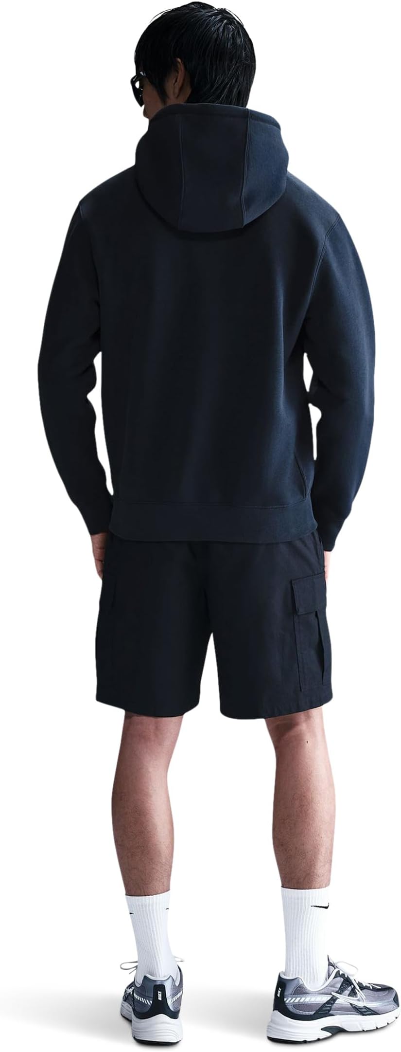 Худи Nike Club Full-zip Fleece Hoodie, цвет Obsidian/Obsidian/White — фото 2
