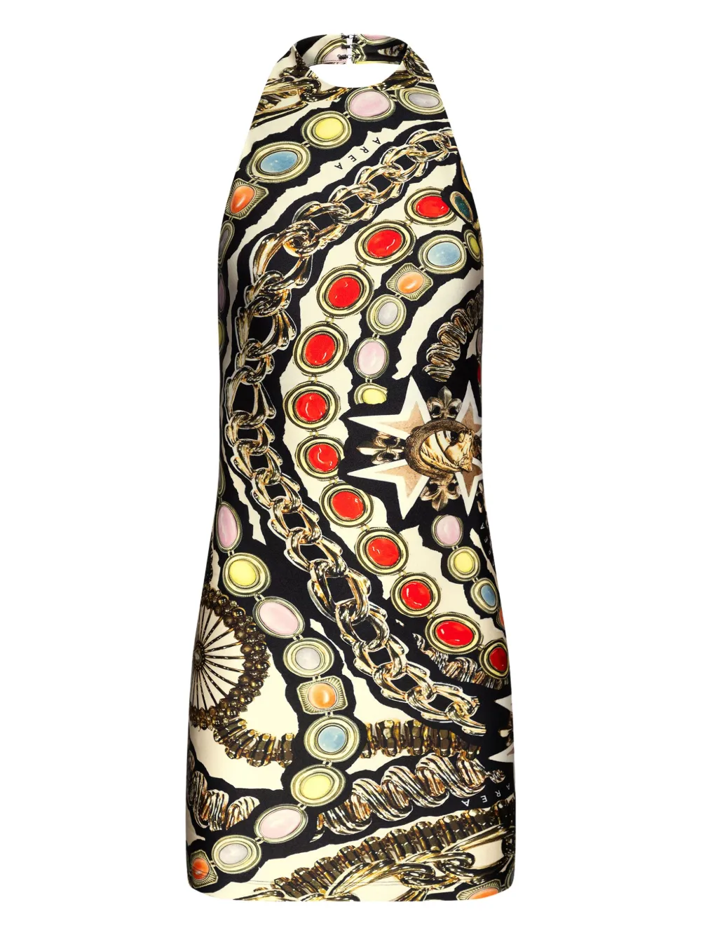 

Платье мини с принтом AREA, черный