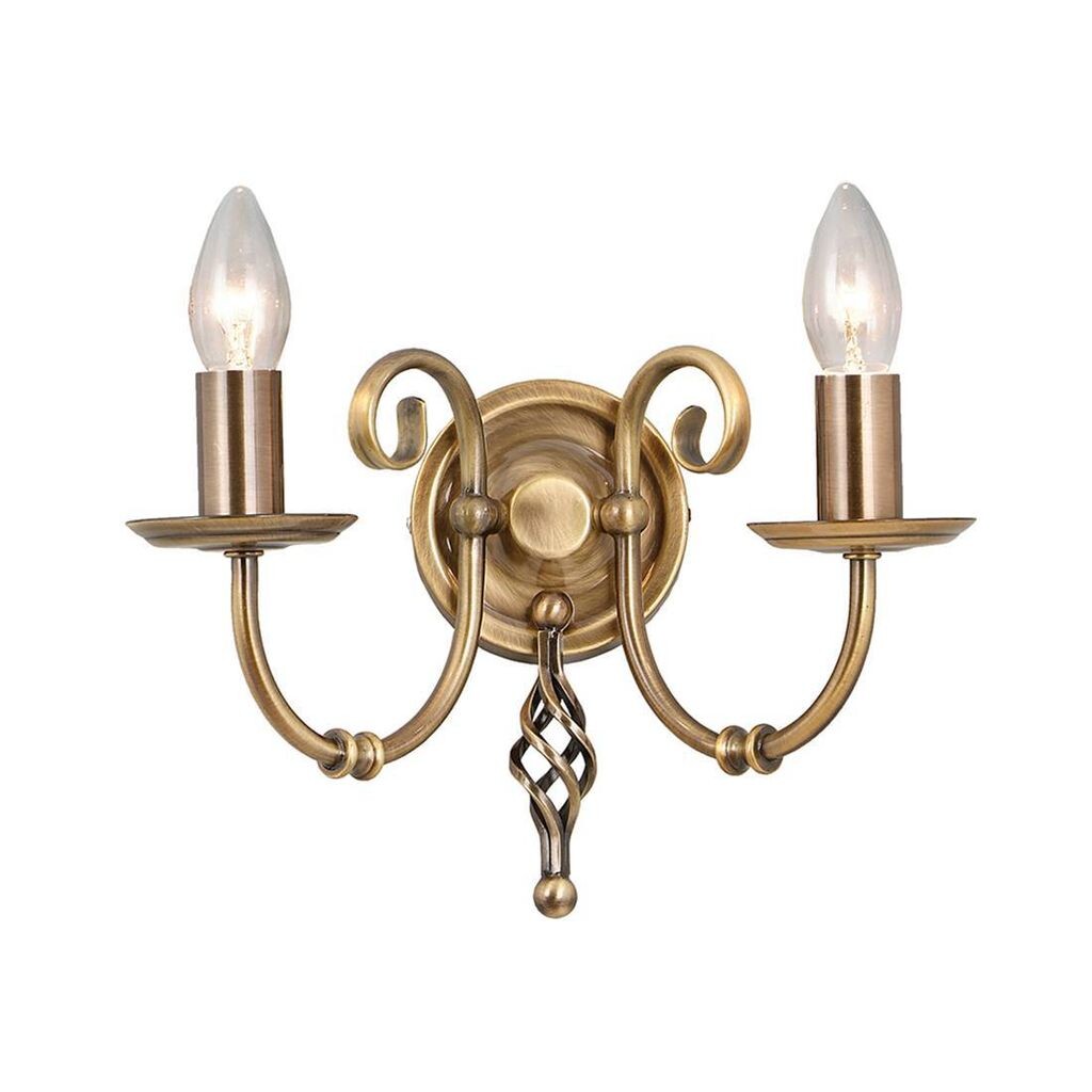 

Настенный светильник Artisan, старинная латунь, 2 лампочки. Elstead Lighting