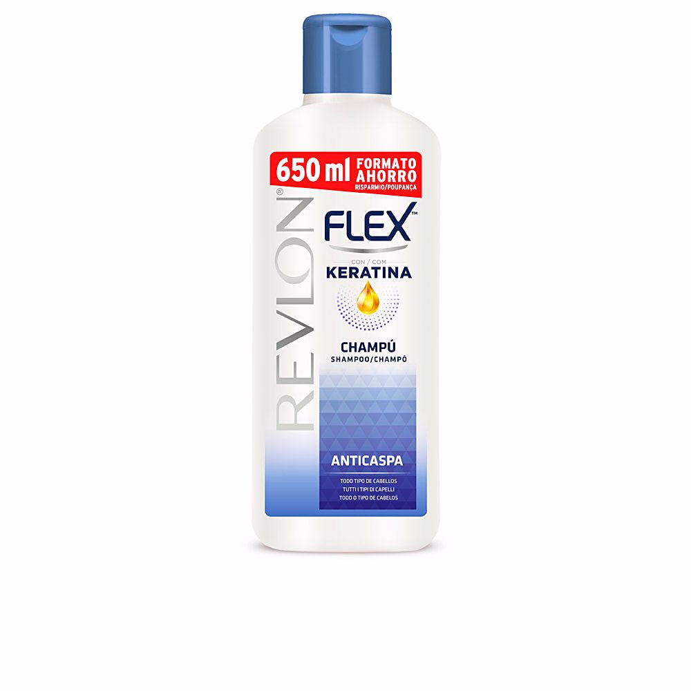 

Шампунь против перхоти Flex Keratin Anti-Dandruff Shampoo All Hair Types 750 Ml Revlon Mass Market, 650 мл