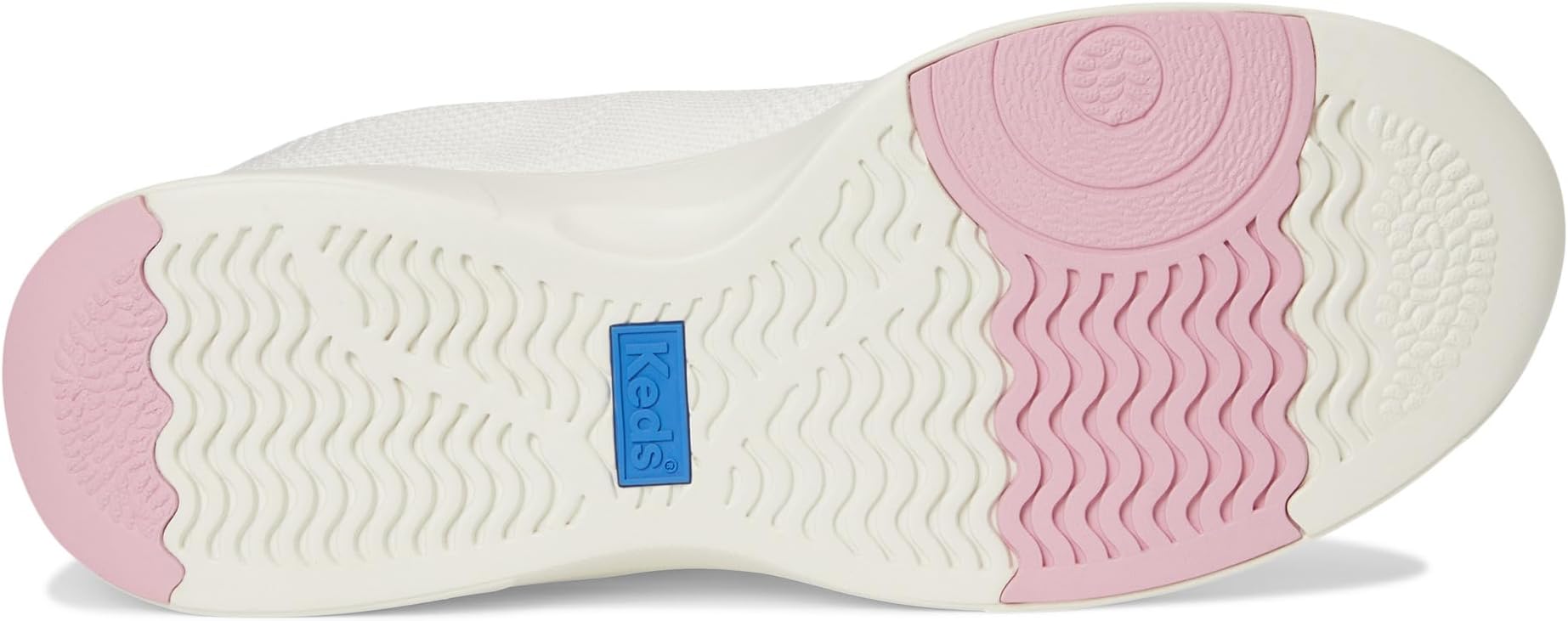 Кроссовки Keds BlissWalk Slip-On, цвет Snow White/Pink/Mauve Eng Knit — фото 3