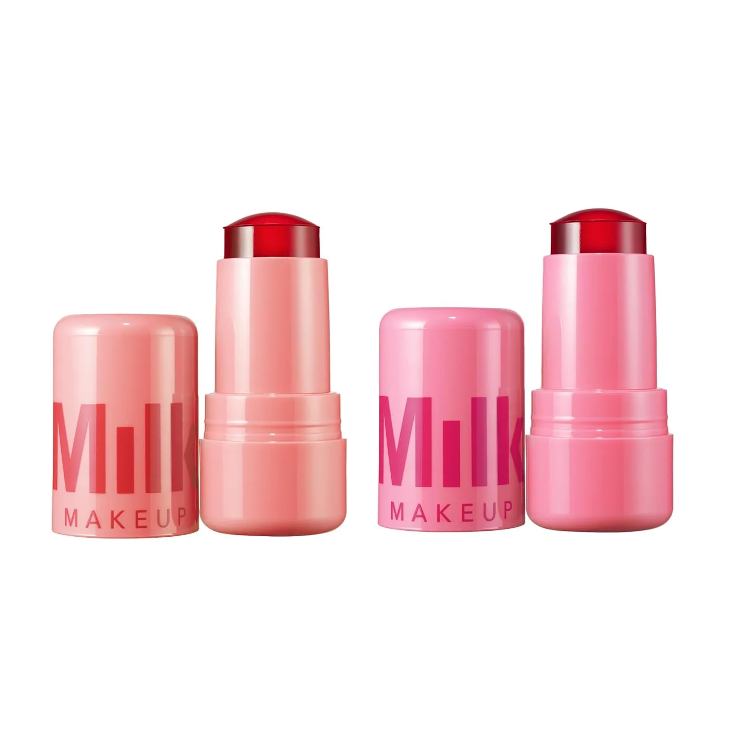 Milk Makeup Cooling Water Jelly Tint - увлажняющий тинт для губ и румяна с веганским коллагеном, морской водой и алоэ, 2 шт - Spritz + Chill, 5 мл, Pink