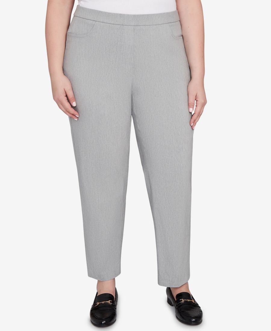 

Укороченные брюки Stockbridge Modern Millennium больших размеров Alfred Dunner, Pewter Heather