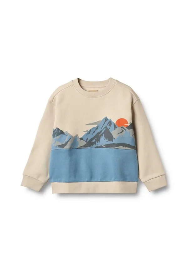 Толстовка с принтом Wheat, Winter Blue
