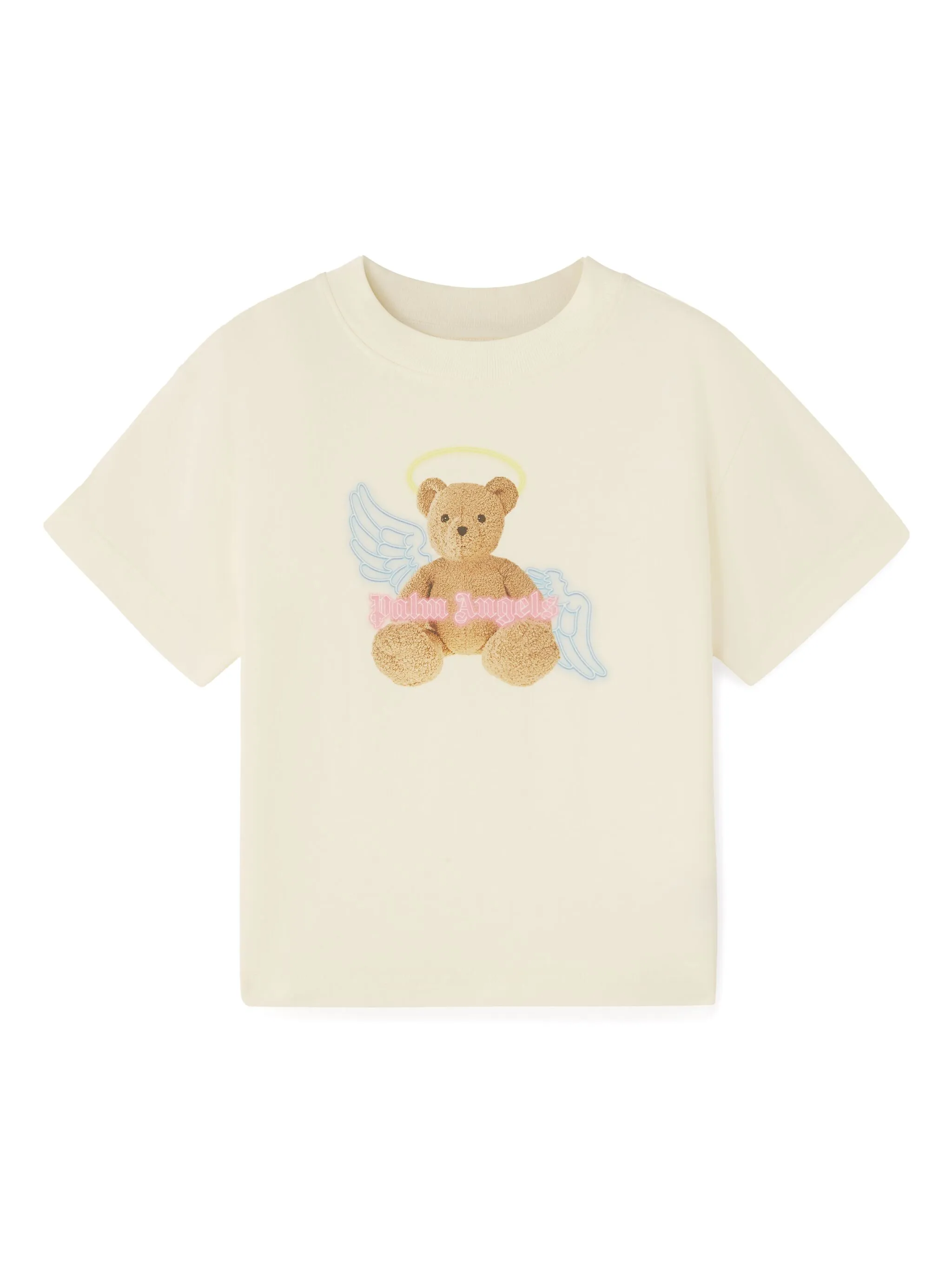 

Футболка Bear Angel Palm Angels Kids, кремовый