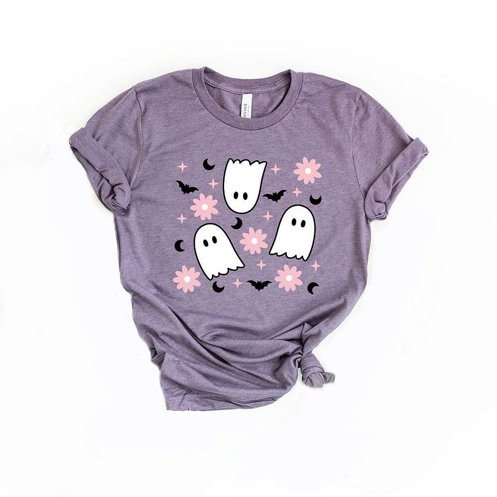 

Футболка с короткими рукавами и рисунком Ghost Flowers Simply Sage Market, фиолетовый