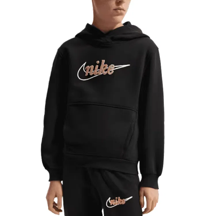 Детская толстовка с капюшоном Moderate Nike, Black — фото 4