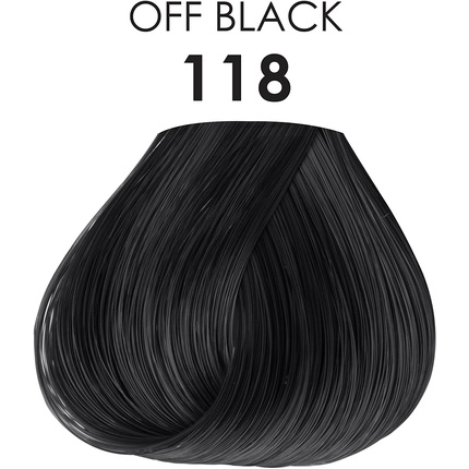 Сияющая полуперманентная краска для волос 118 оттенок Off Black Adore — фото 2