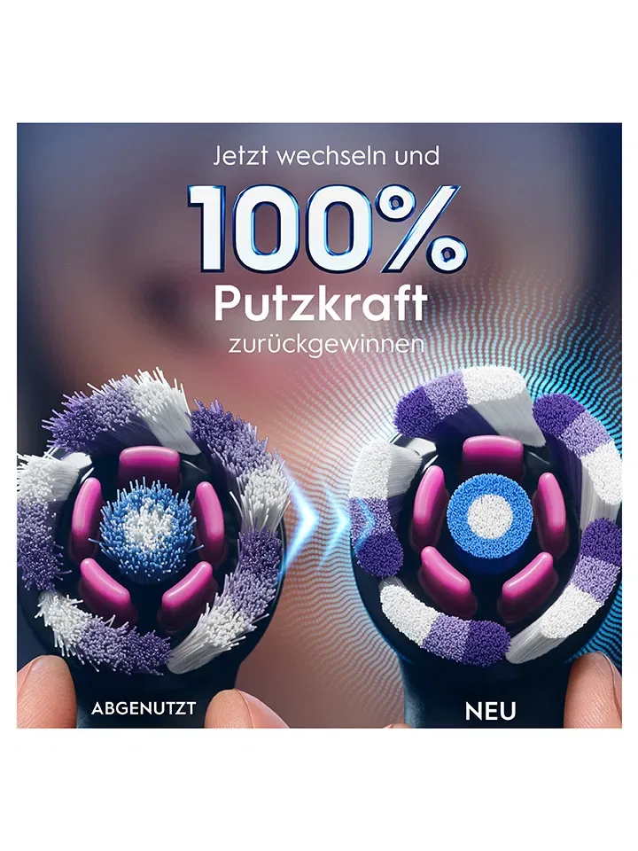 Сменные насадки для зубной щетки Oral-B iO Radiant White черный — фото 4