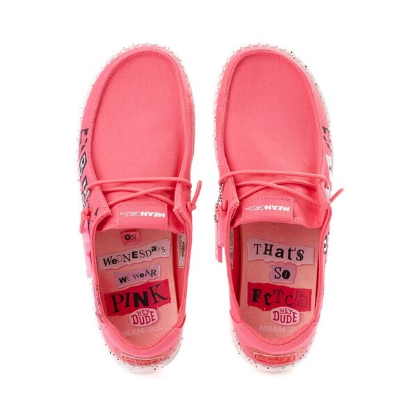 Слипоны Womens HEYDUDE x Mean Girls Wendy Burn Book Slip-On Casual Shoe, розовый — фото 2