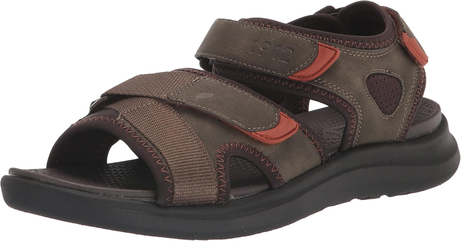 

Мужские сандалии Nunn Bush, Rio Vista River с тремя ремешками, Olive