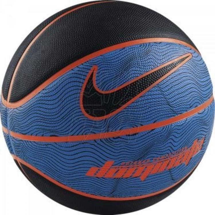 

Nike Резиновый баскетбольный мяч черно-синий размер 7 тренировочный унисекс