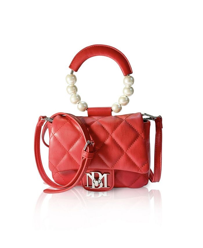 

Женская стеганая мини-сумка с клапаном Badgley Mischka, цвет Red