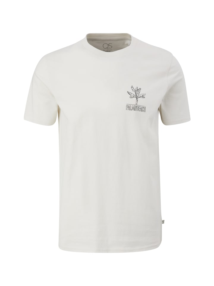 

QS Футболка светло-бежевого цвета (80D0), Бежевый, QS Футболка светло-бежевого цвета (80D0)