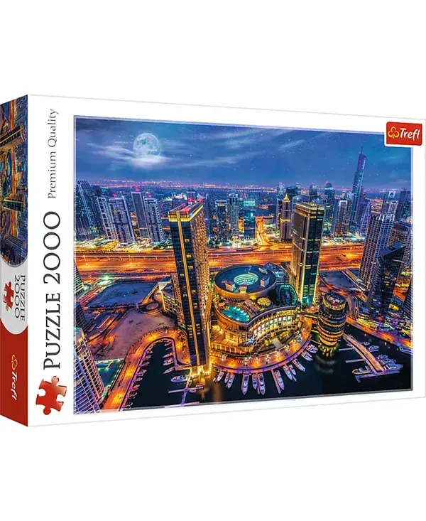 

Красный пазл 2000 деталей - огни Дубая Trefl, multi-color