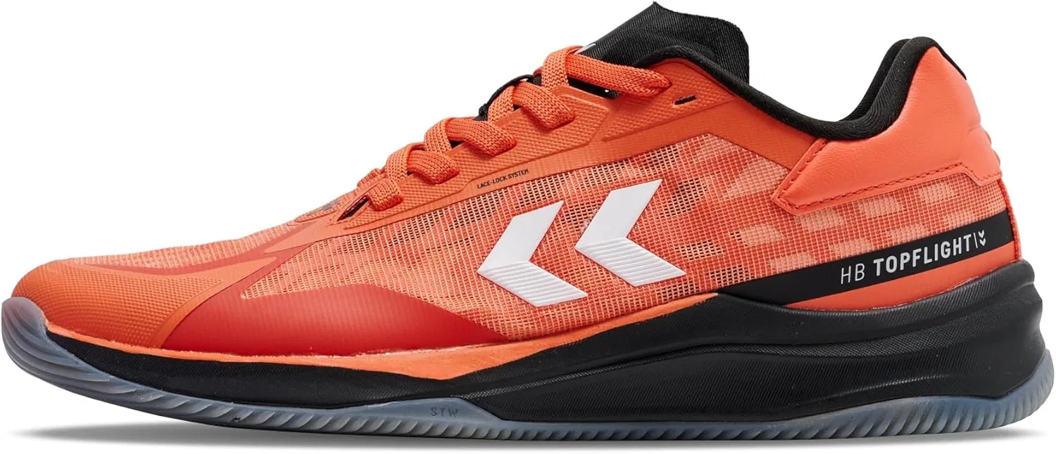Кроссовки для гандбола Hummel Hb Topflight для взрослых, Black / Orange