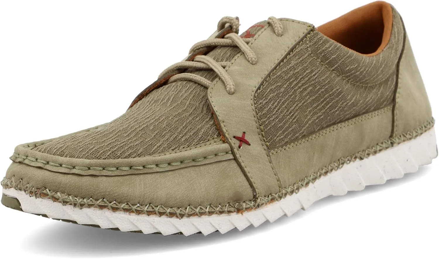 Мужские лоферы Twisted X Zero-X Chukka Driving Moc - кожаные лоферы с ручной обработкой натуральной кожи, алоэ