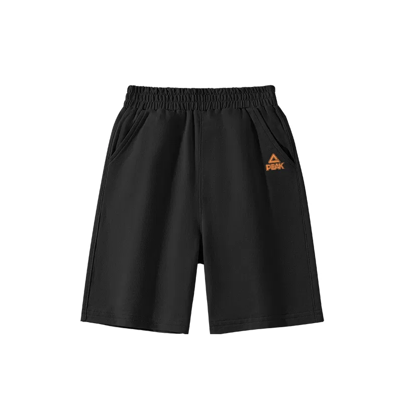 Шорты детские с логотипом PEAK Black/PK