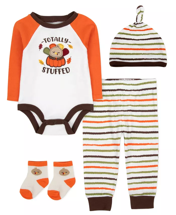 

Комплект для мальчика: боди, штанишки, шапочка и носочки, 4 предмета Baby Essentials