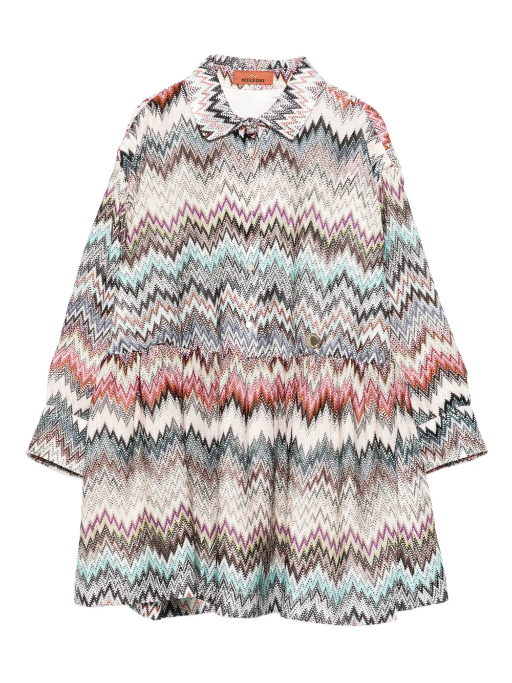 

Платье с узором зигзаг Missoni Kids, черный