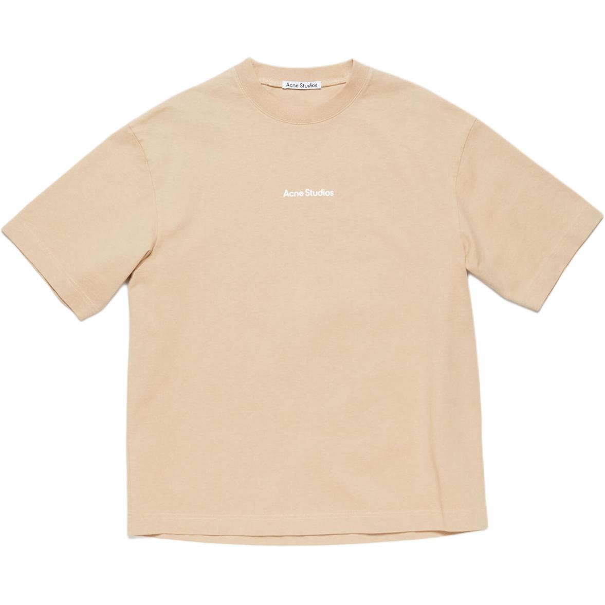 

Футболка с логотипом Acne Studios, пшеничная