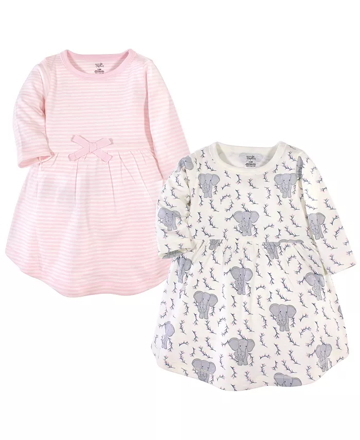 

Детские платья для девочек 2 шт с длинным рукавом натуральные Touched By Nature, розовый