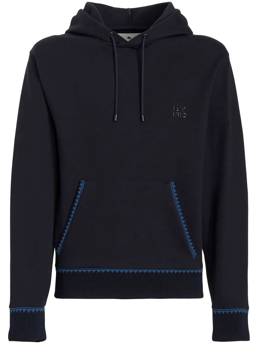 

Толстовка с капюшоном и нашивкой-логотипом ETRO, синий