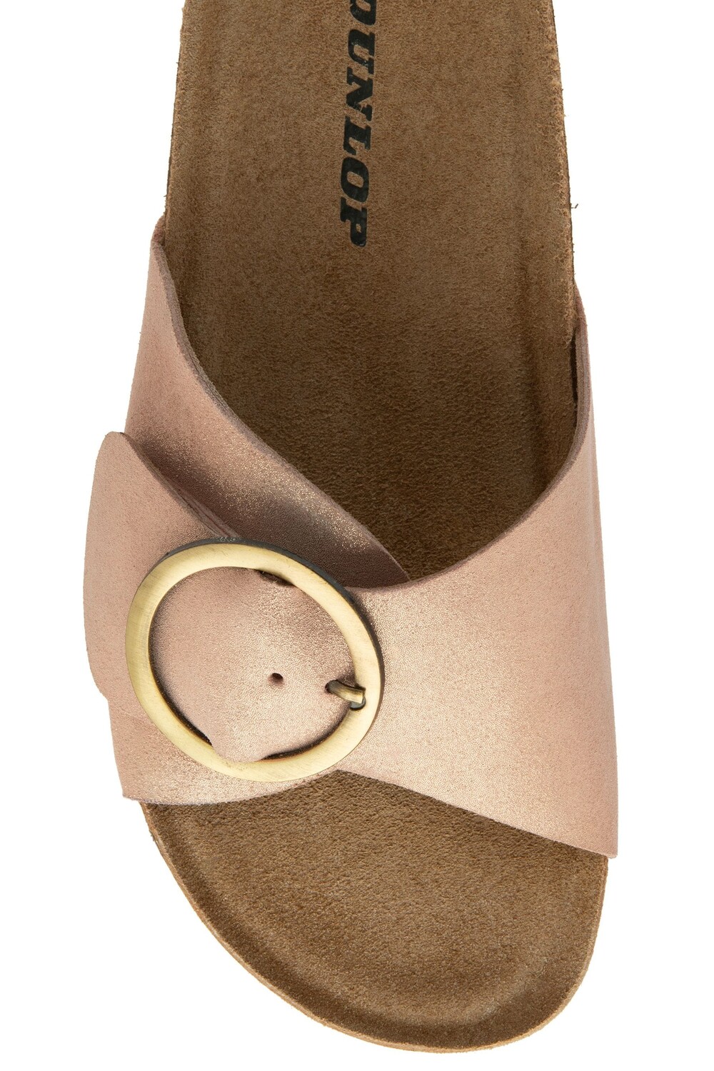 Женские босоножки со стелькой и пряжкой Dunlop, розовый — фото 4