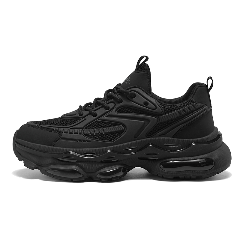 

K-61 Кроссовки K 61 Cushioning, износостойкие, дышащие, низкие, массивные, мужские, черные
