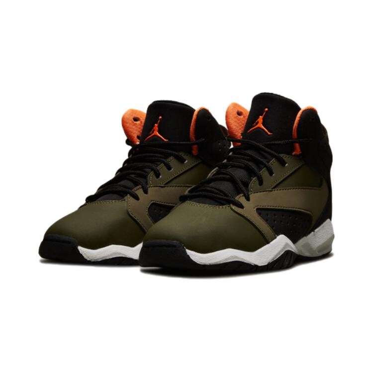 Кроссовки Lift Off Kids Lifestyle PS Mid-top Canvas Olive Green/Consoons Orange/Black/White Jordan, зеленый — фото 3