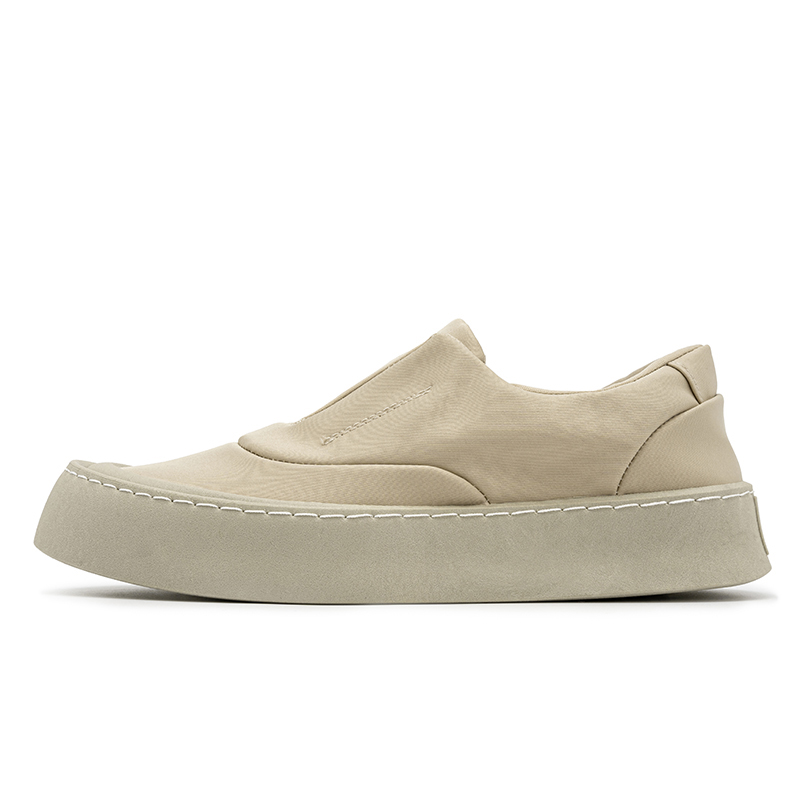 

HUANAI Мужские низкие скейтерские кеды бежевые, цвет Beige