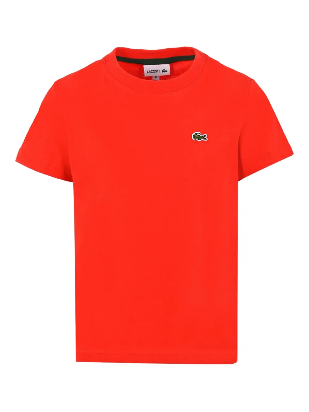 

Хлопковая футболка Lacoste Kids, красный