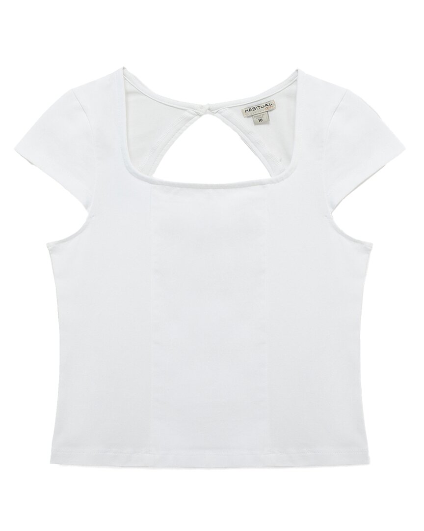 

Привычная футболка с квадратным вырезом в стиле Mod Habitual, белый