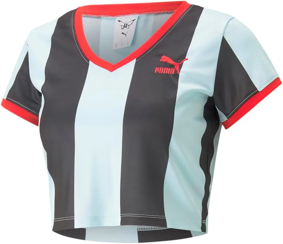 

PUMA Womens X Dua Lipa полосатая футболка Slim