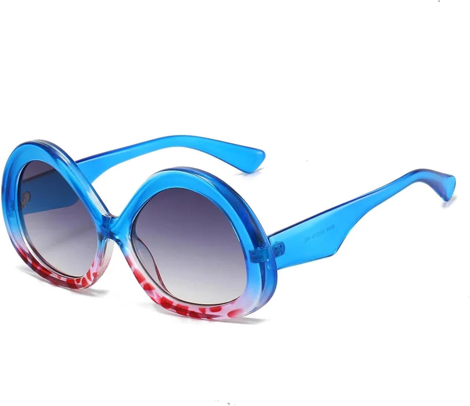 

Винтажные женские солнцезащитные очки, модные градиентные солнцезащитные очки в стиле панк, роскошные солнцезащитные очки с защитой от УФ-излучения UV400 TOIPASTN, Blueflower-gray