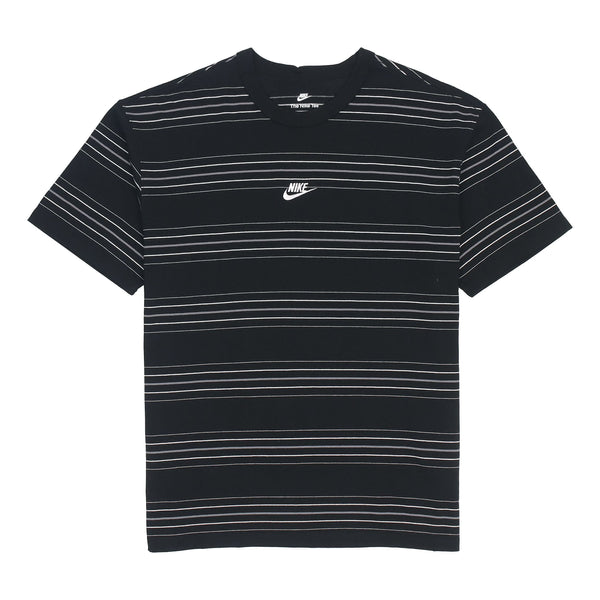 

Футболка Men's Nike Brand logo Stripe Round Neck Short Sleeve Black T-Shirt, мультиколор