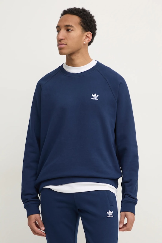 

Хлопковая толстовка Essential Adidas Originals, темно-синий